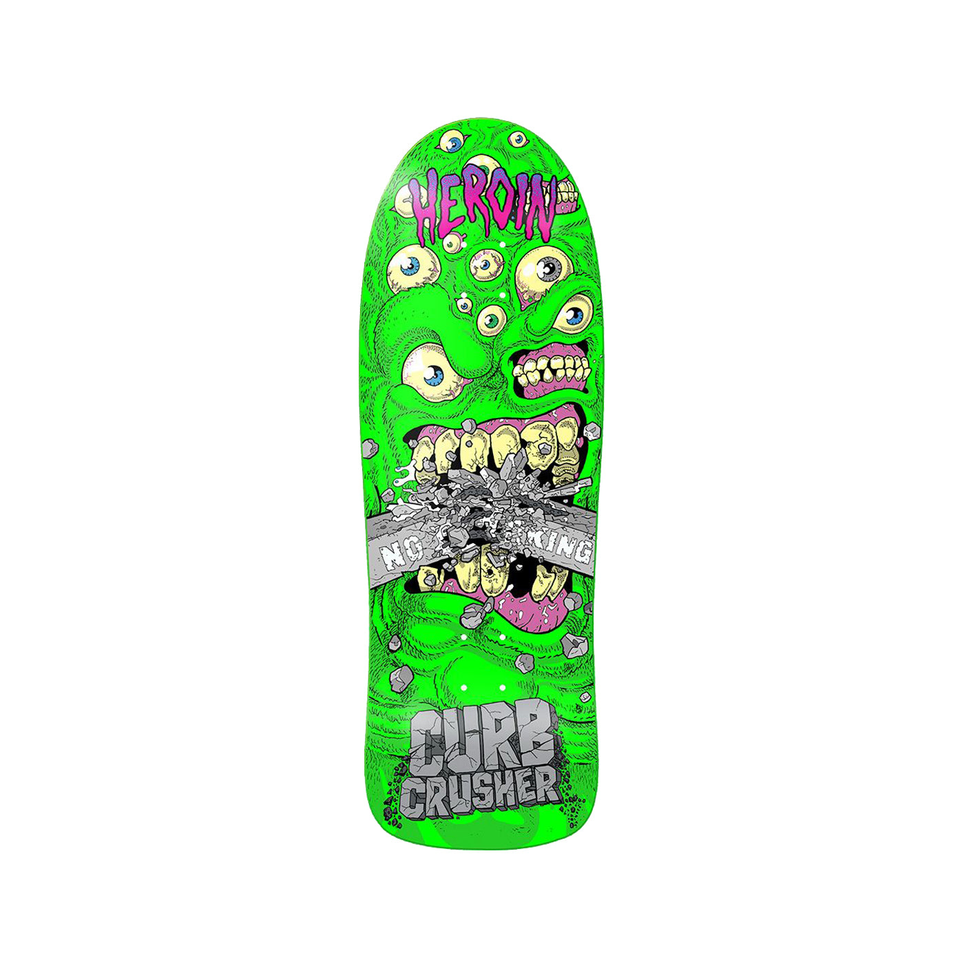 Heroin Skateboards Curb Crusher 10.25 x 32 Deck w/ Pepper Grip