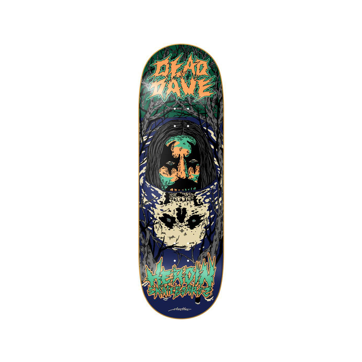 Heroin Skateboards DD Dead Reflections 10.0 x 32 Deck w/ Pepper Grip