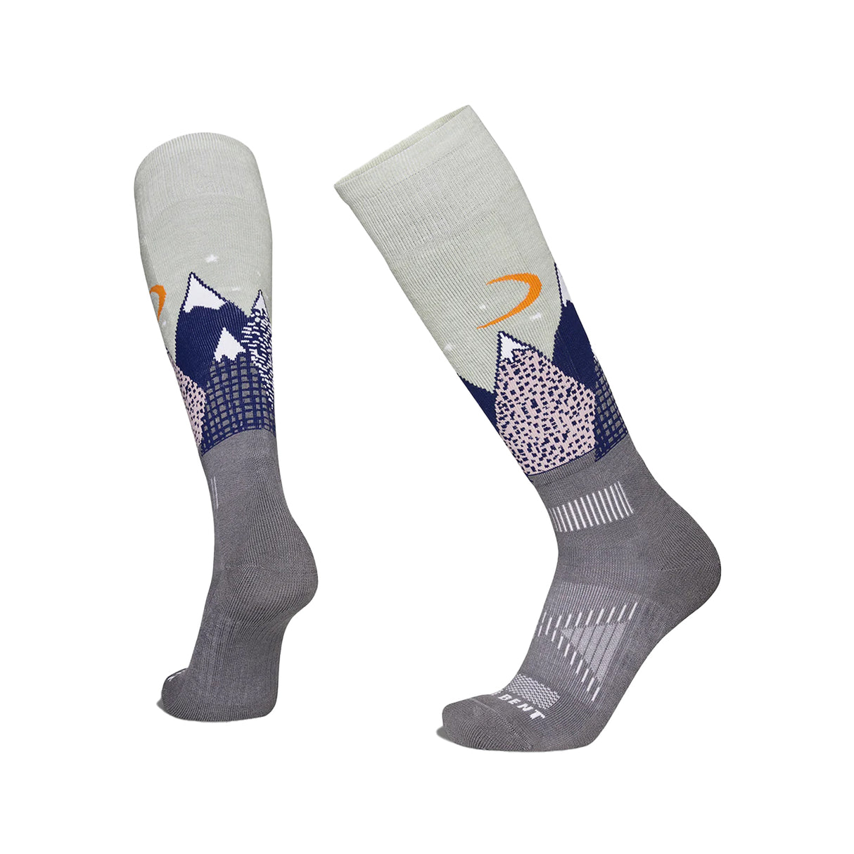 Le Bent Kids Snowy Mountains Light Cushion Snow Socks