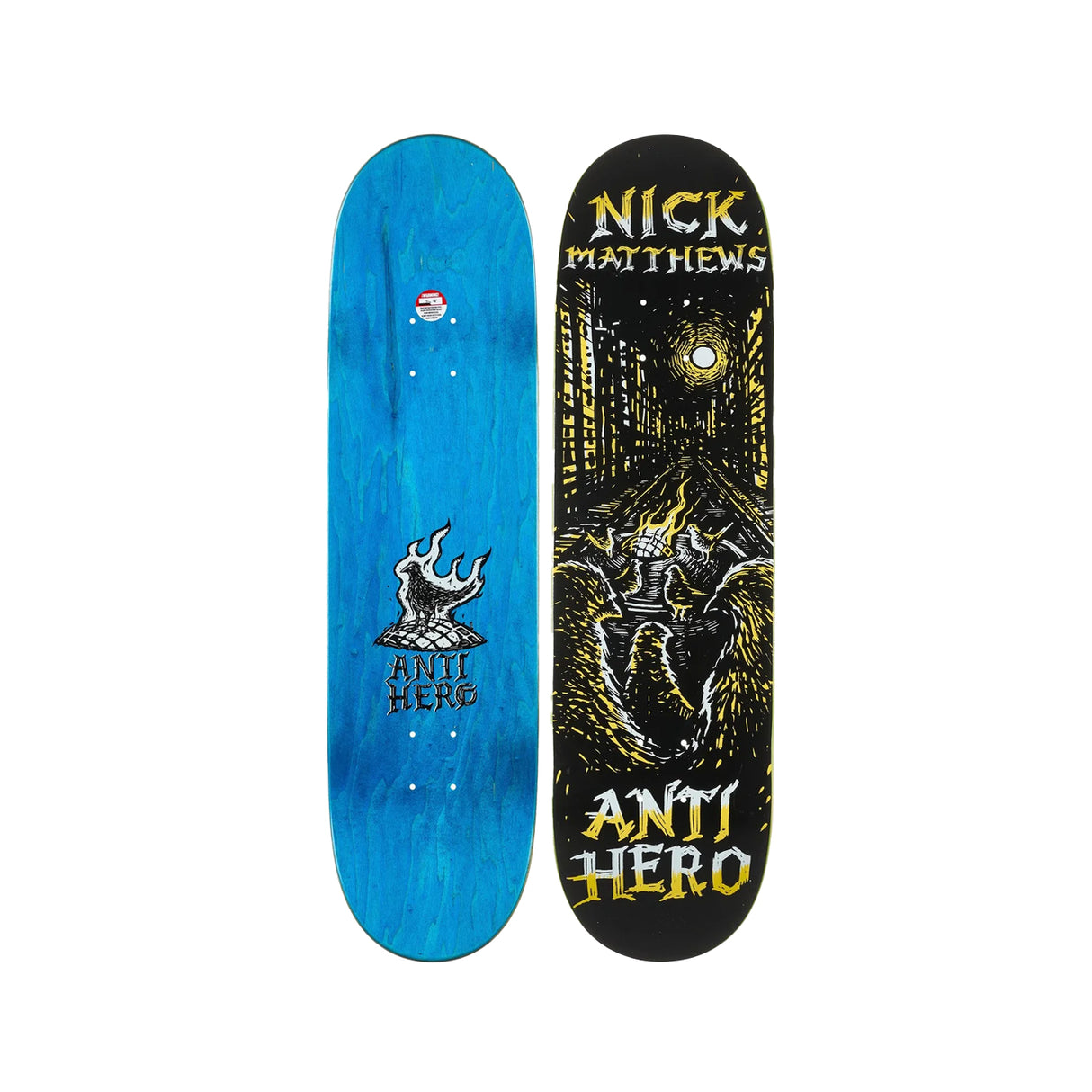 Anti Hero Matthews Fireside 8.5 x 32.18 Deck w/ Pepper Grip