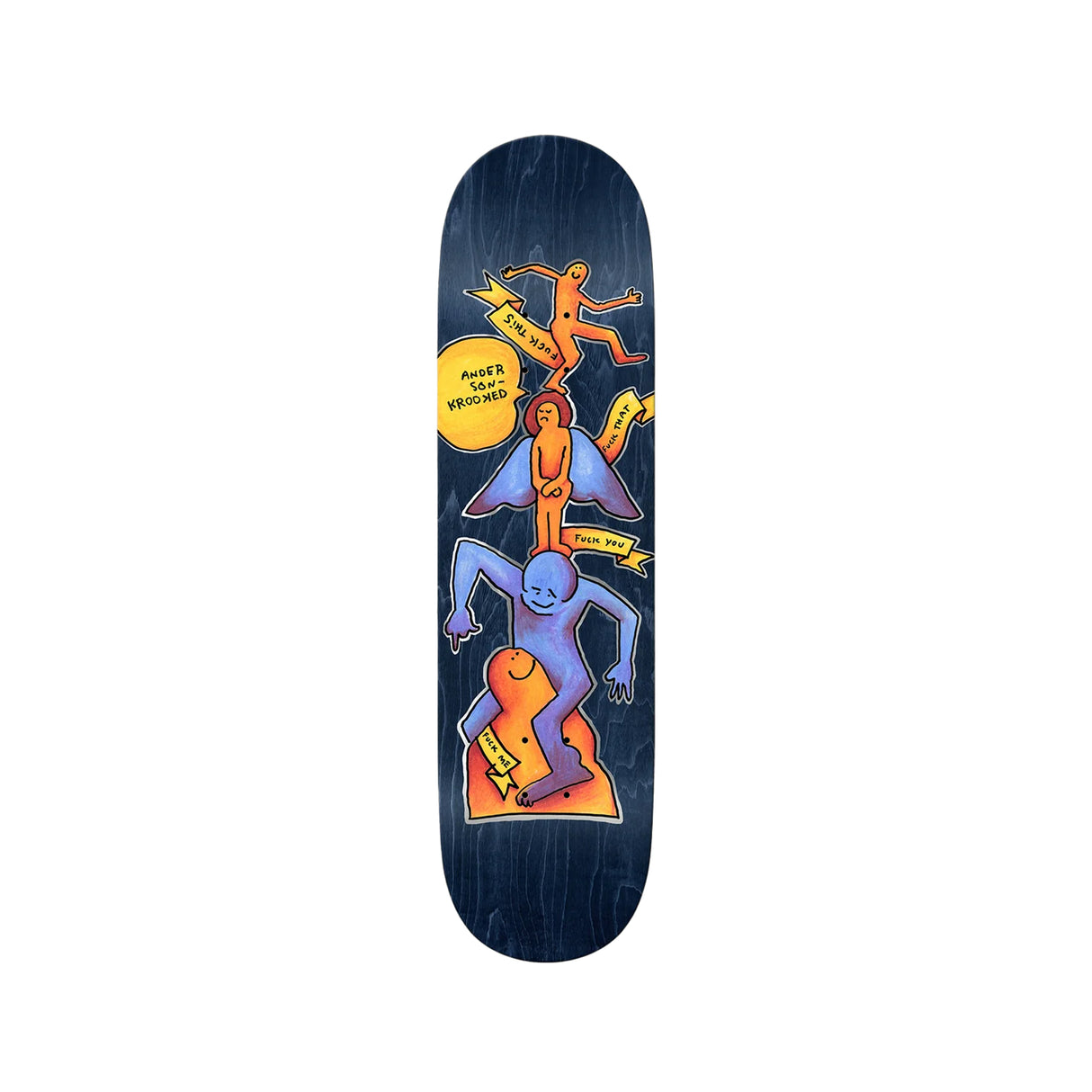 Krooked Manderson Stack 8.38 x 32 Deck w/ Pepper Grip