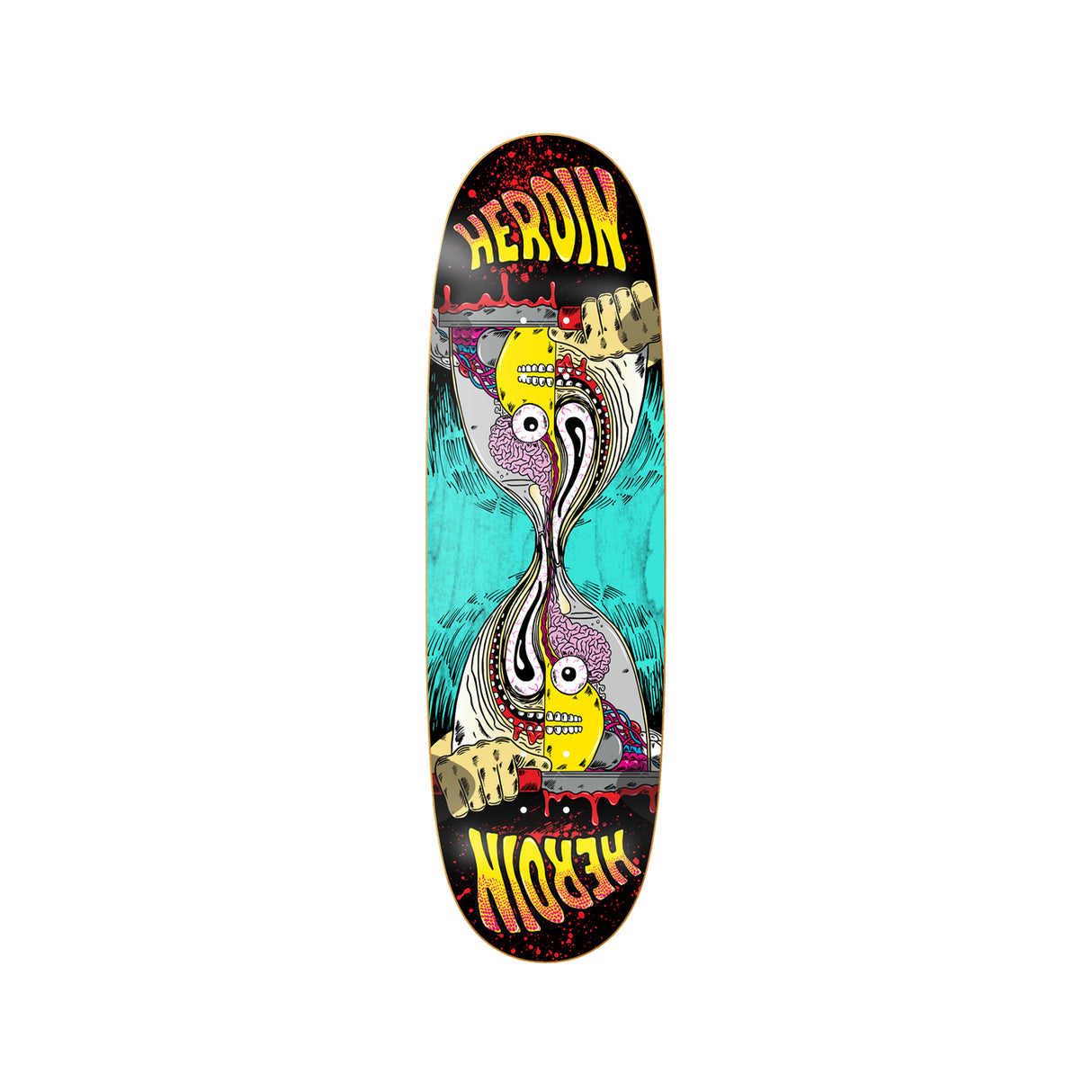 Heroin Merged Anatomy RazorEgg 9.25 Deck w/ Pepper Grip