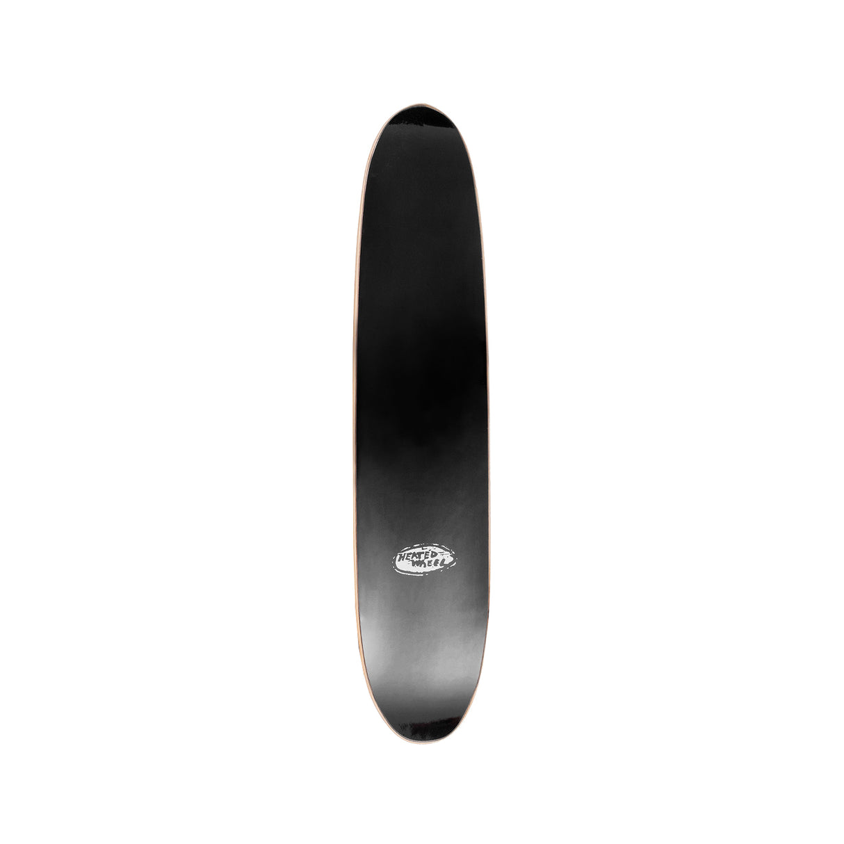 The Heated Wheel Black Polarizer 6 x 27.5 Deck