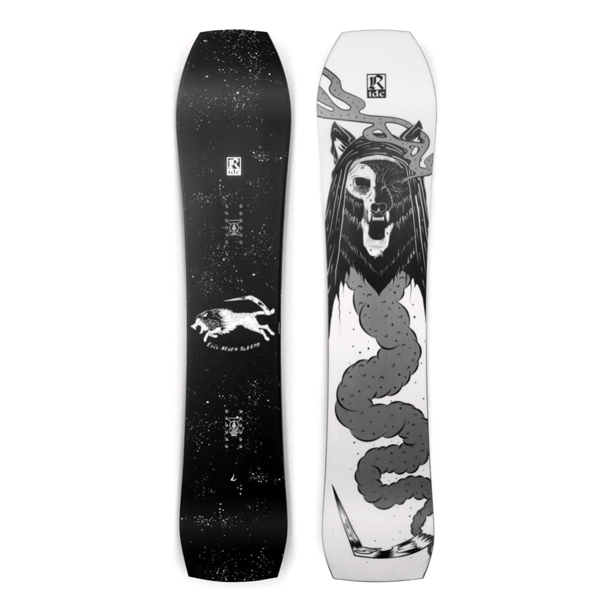 Ride Reaper Wolf Warpig Signed Snowboard