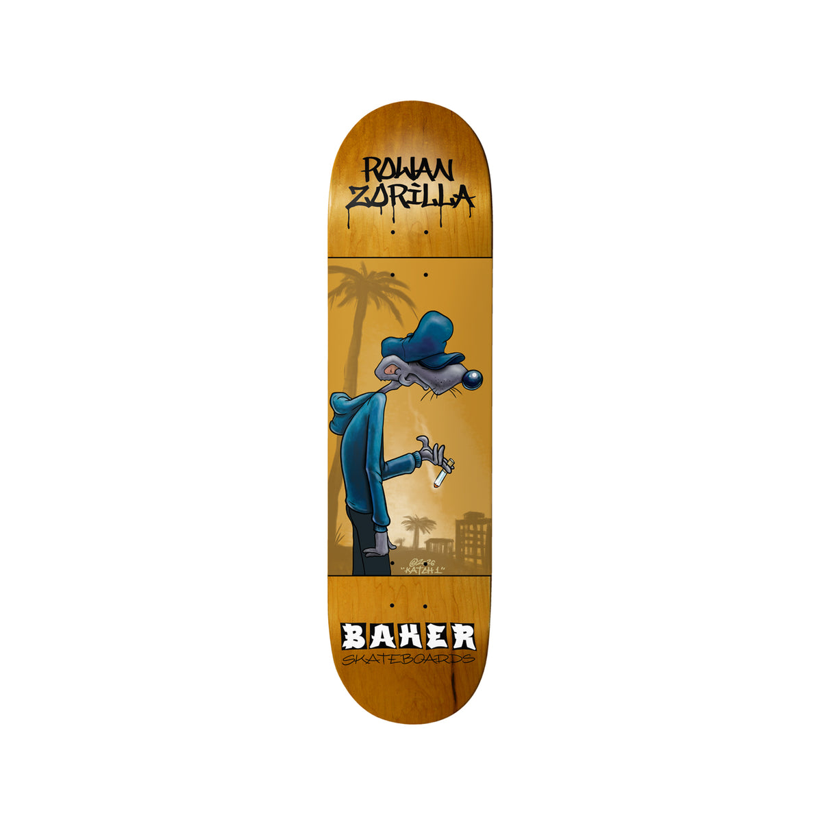 BAKER Rowan Zorilla Katch1 8.25 x 32.25 Deck w/ Pepper Grip
