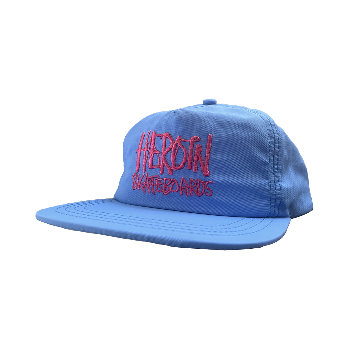 Heroin Skateboards Script Nylon Snapback Hat