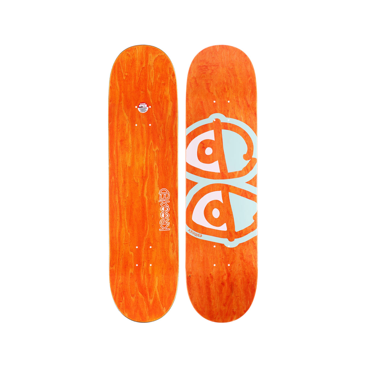 Krooked Team Eyes 8.25 x 32 Deck w/ Pepper Grip
