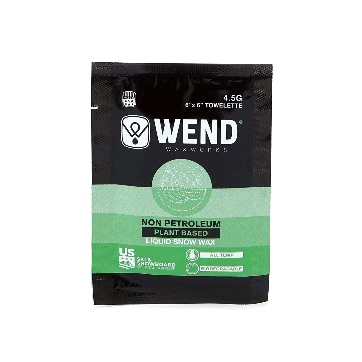 Wend NP Performance Liquid Wax 4.5G Individual Towelette