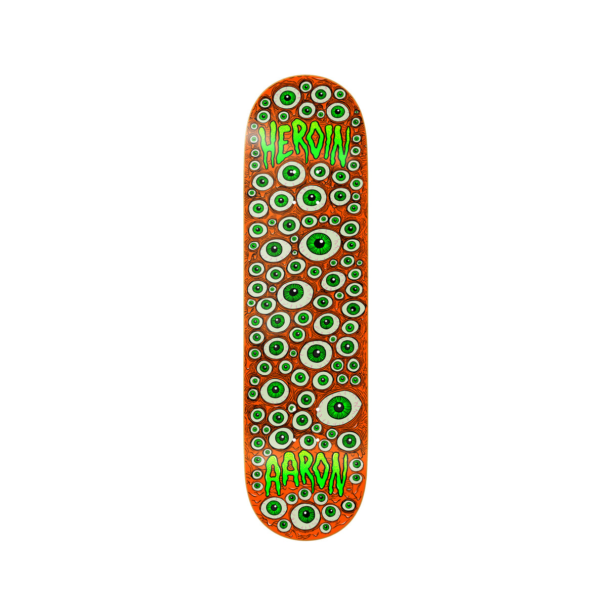 Heroin Aaron Wilson Eyes 8.75 x 32.25 Deck w/ Pepper Grip