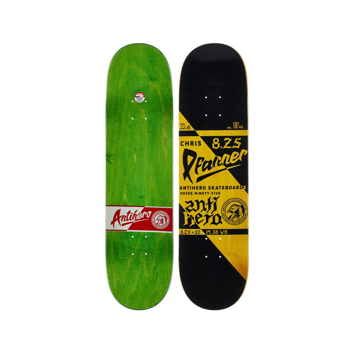 Antihero Pfanner Refrescos 8.25 x 32 Deck w/ Pepper Grip