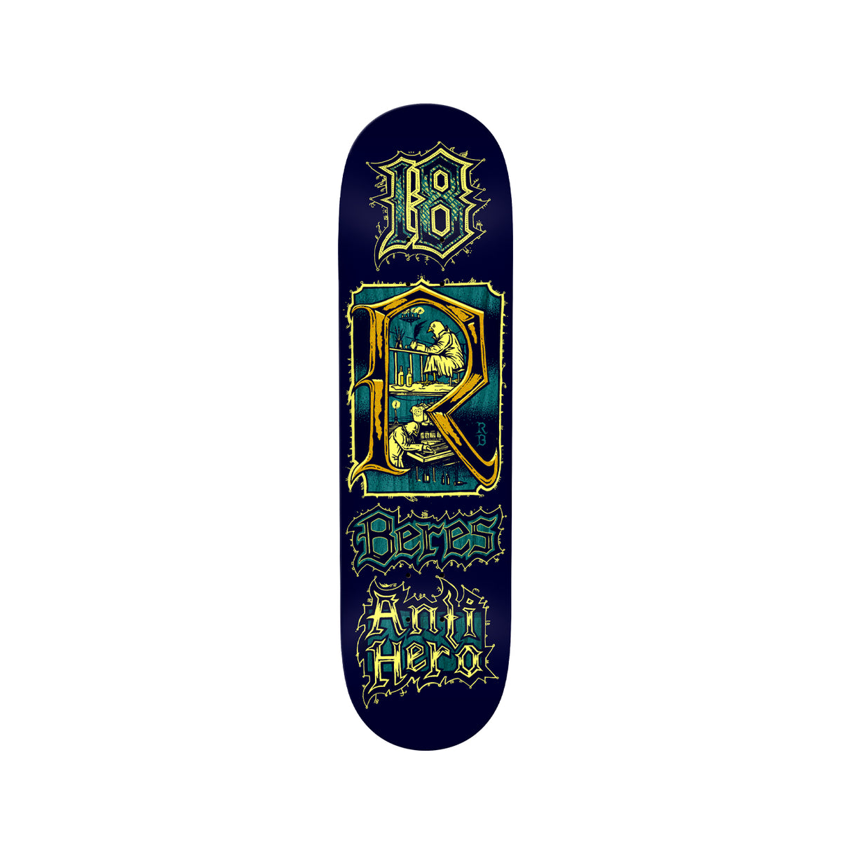 Anti Hero Beres Medieval 8.5 x 31.85 Deck w/ Pepper Grip