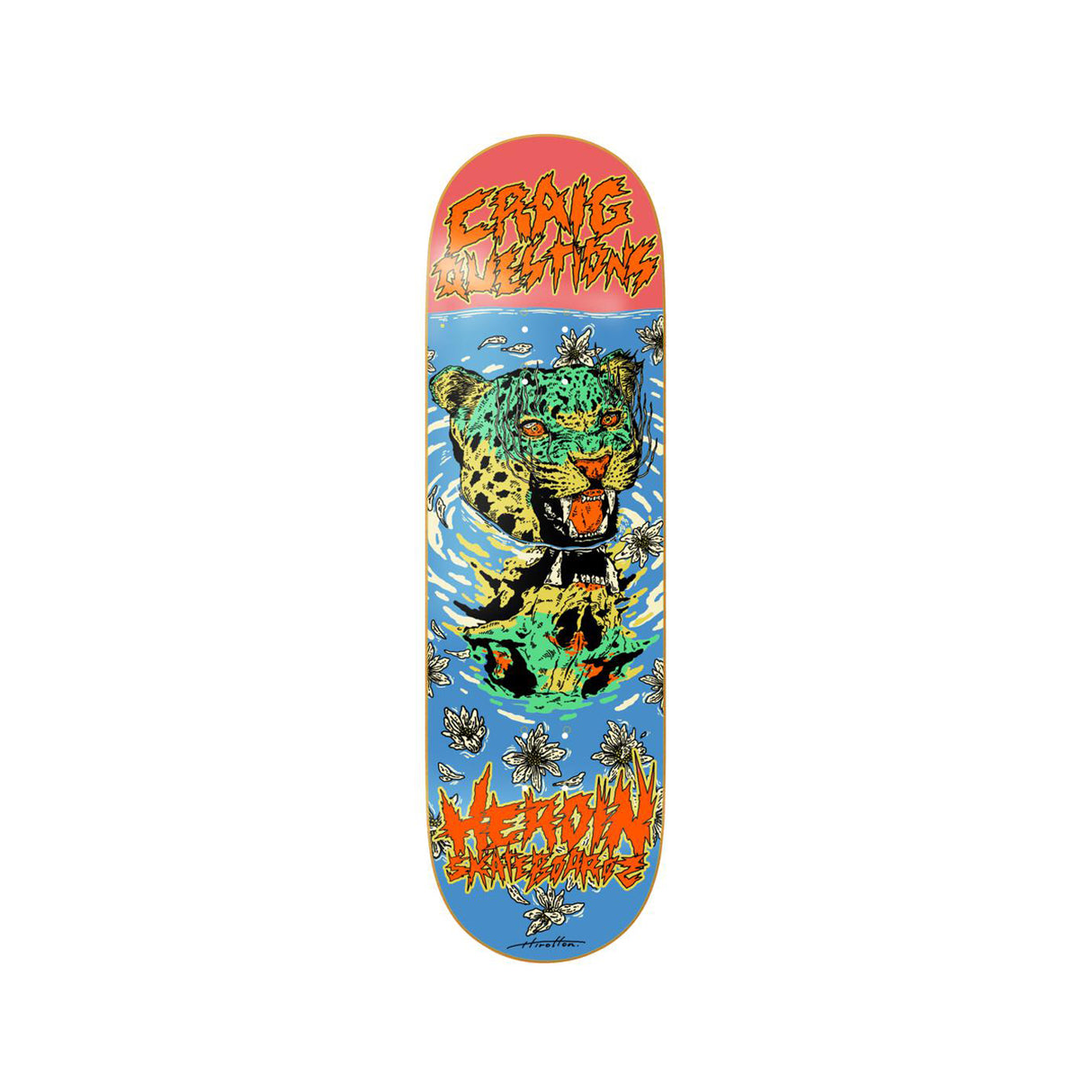 Heroin Skateboards CQ Dead Reflections 9.0 x 32 Deck w/ Pepper Grip