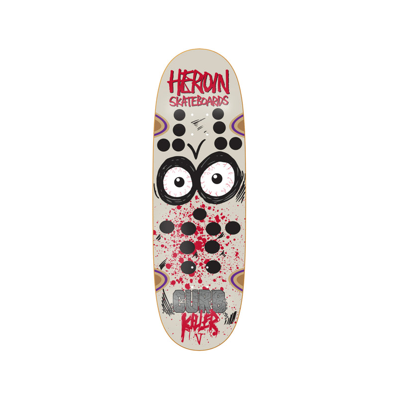 Heroin Skateboards Curb Killer 5 SYM 10 x 32 Deck w/ Pepper Grip