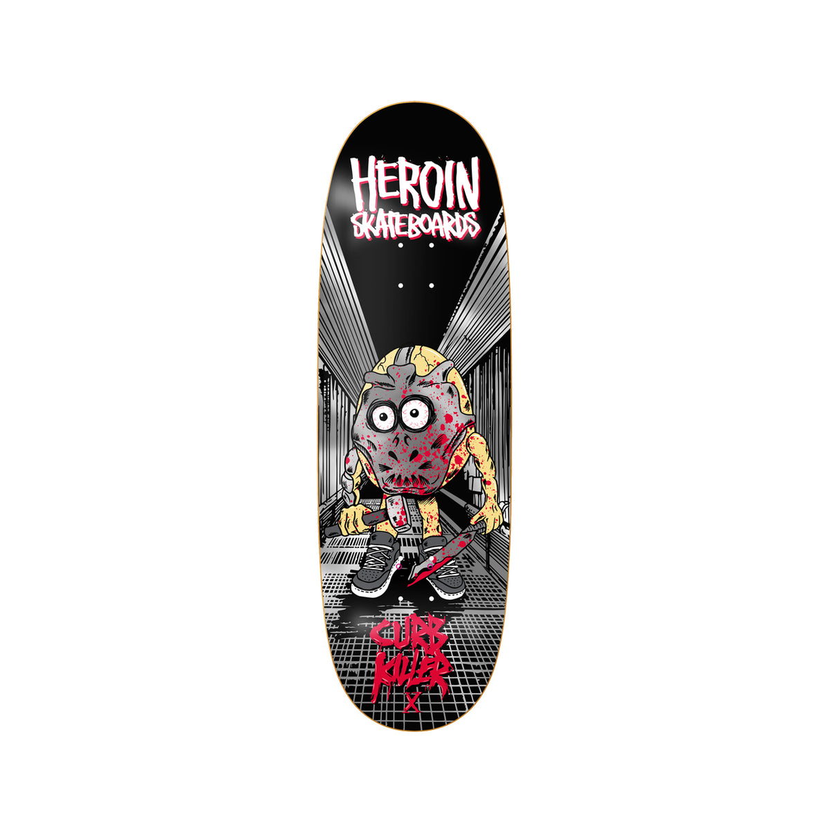 Heroin Curb Killer X 10.0 Deck w/ MOB Grip