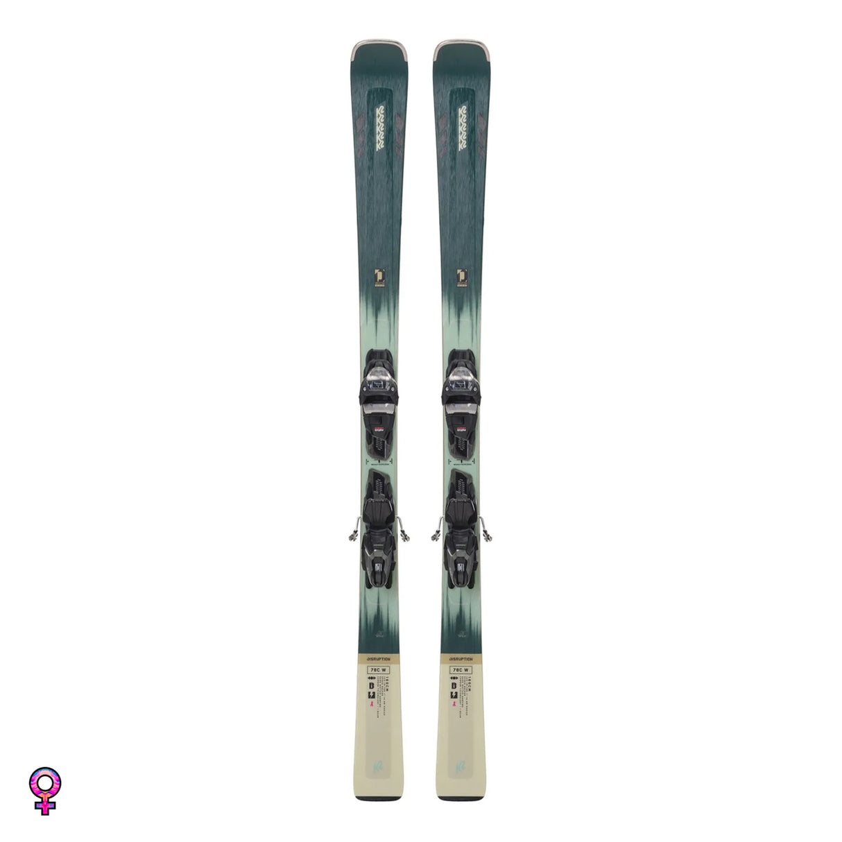 K2 Disruption 78C W Skis + ER3 10 Bindings Package | 2024