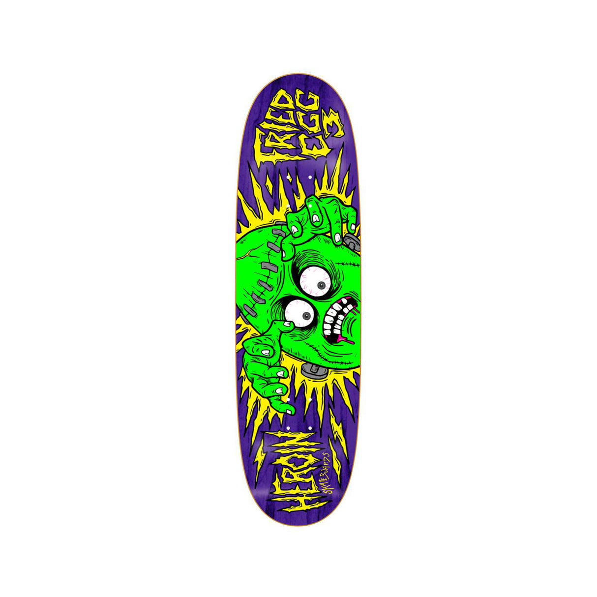 Heroin Skateboards Fried Egg 3 8.9 x 31.5 Deck w/ Pepper Grip