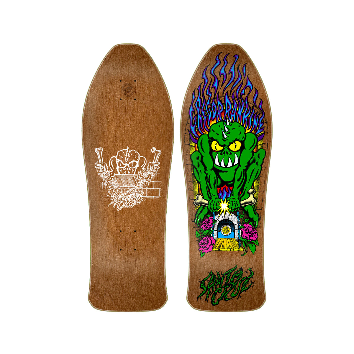 Santa Cruz Gregor Rankine Monster Reissue 10.39 x 30.46 Deck w/ MOB Grip