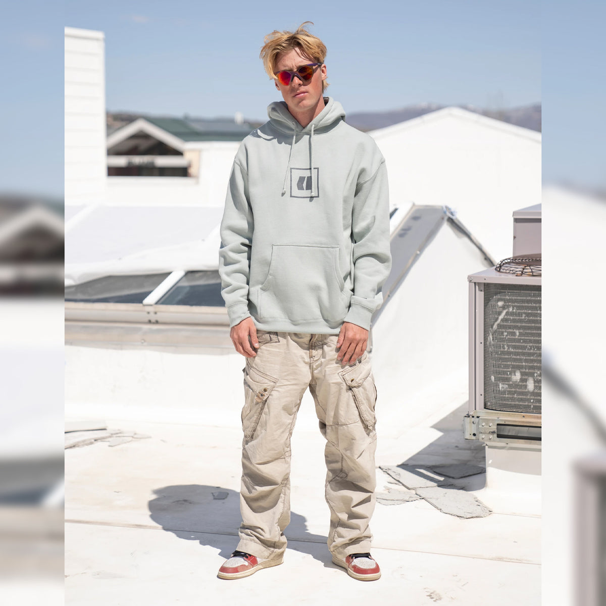 PANELLED ZIP THROUGH HOODIE SHADOWS OF ARMADA main image 0