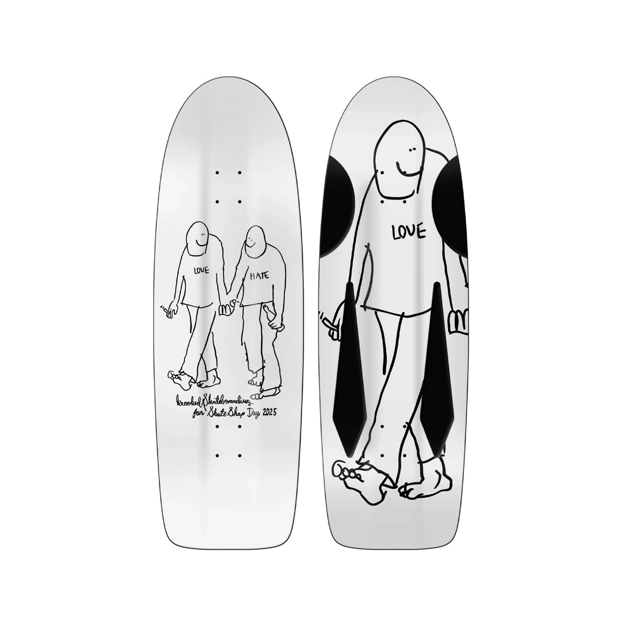 Krooked Beamer Love Hate 10.75 x 34 Deck