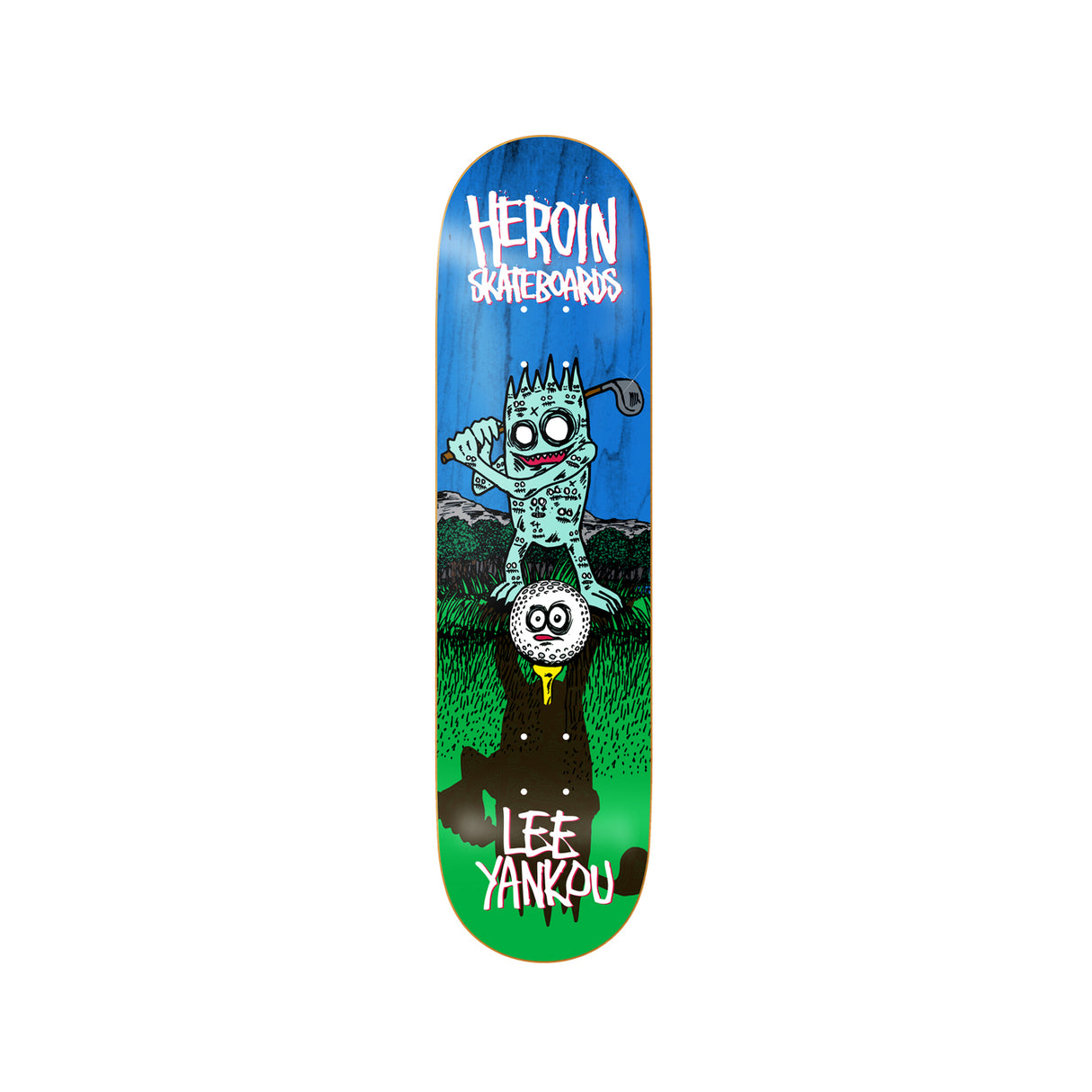 Heroin Lee Yankou Golf IMP 8.25 x 31.9 Deck w/ Pepper Grip