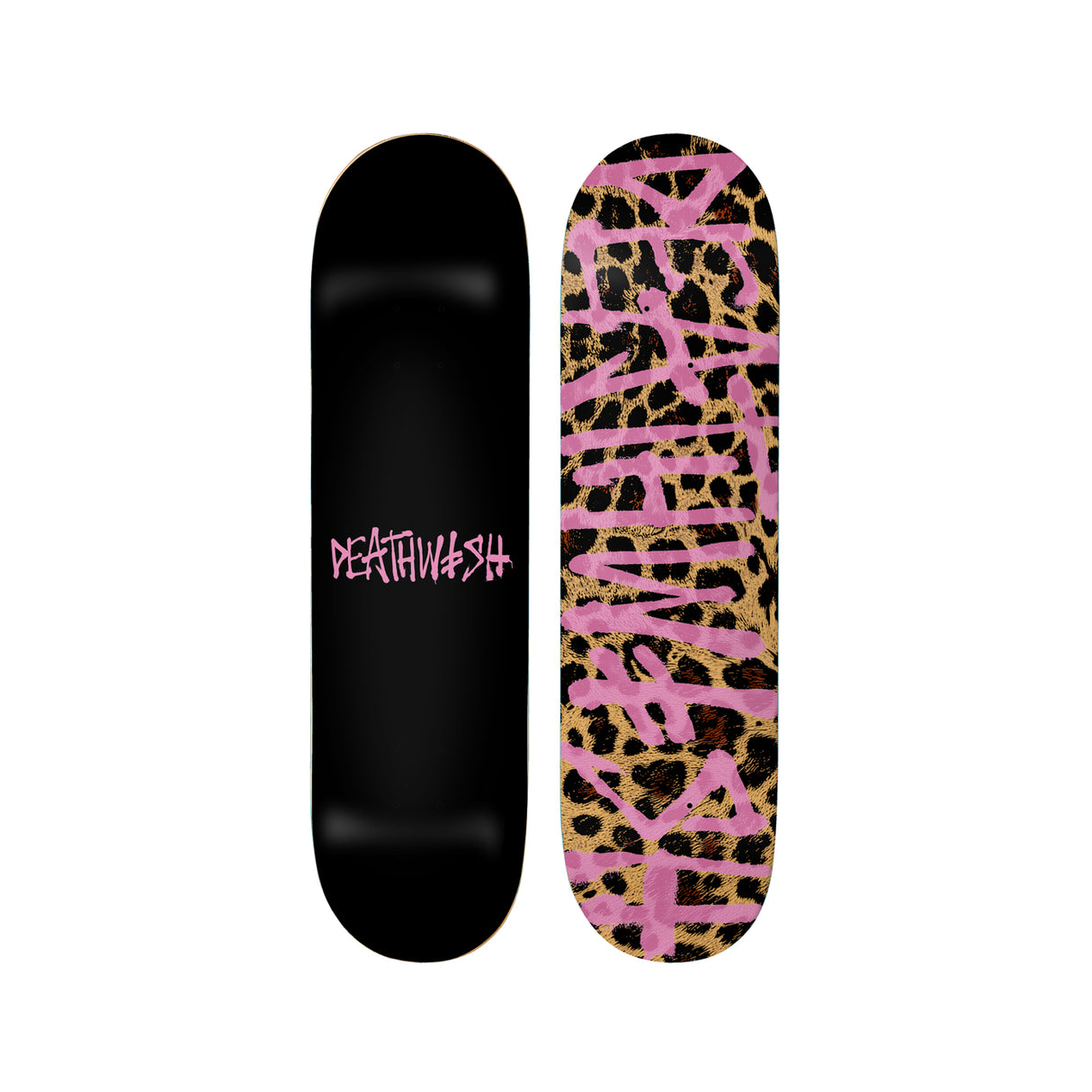 Deathwish Leopard Spray 8.38 x 32 Deck w/ Pepper Grip