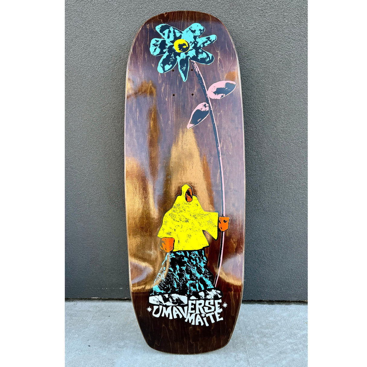 Uma Maité Floret 10.7 x 31.36 Broski Shape Deck w/ Pepper Grip