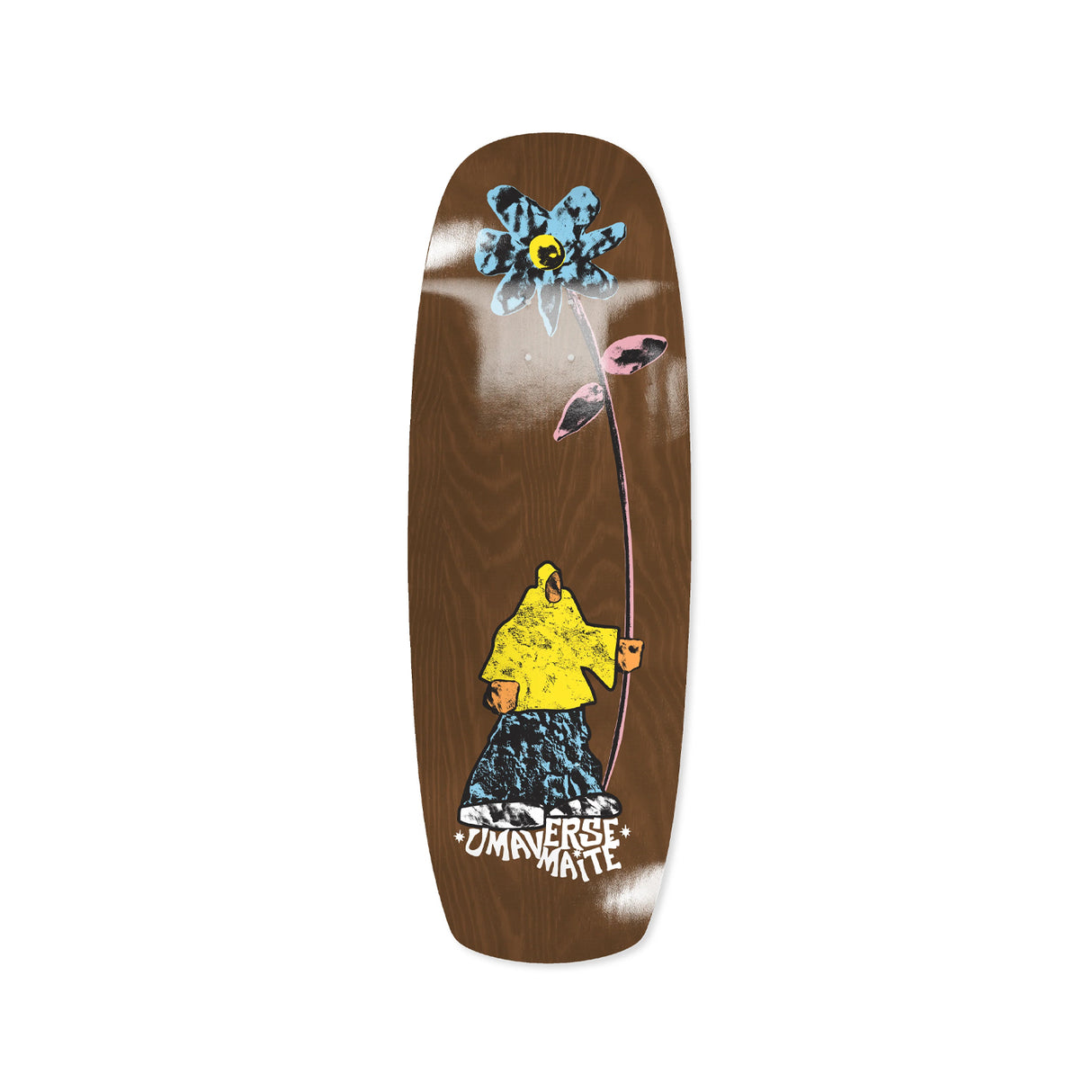 Uma Maité Floret 10.7 x 31.36 Broski Shape Deck w/ Pepper Grip