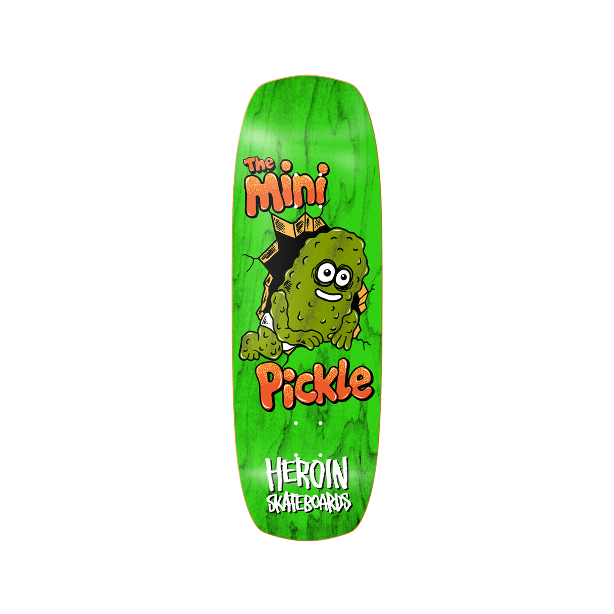Heroin Mini Pickle 9.5 Deck w/ Free Pepper Grip