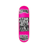 Signed Heroin Skateboards Nolan Houghton's Allegory Of Fear 9.5 x 32 Deck w/ Pepper Grip