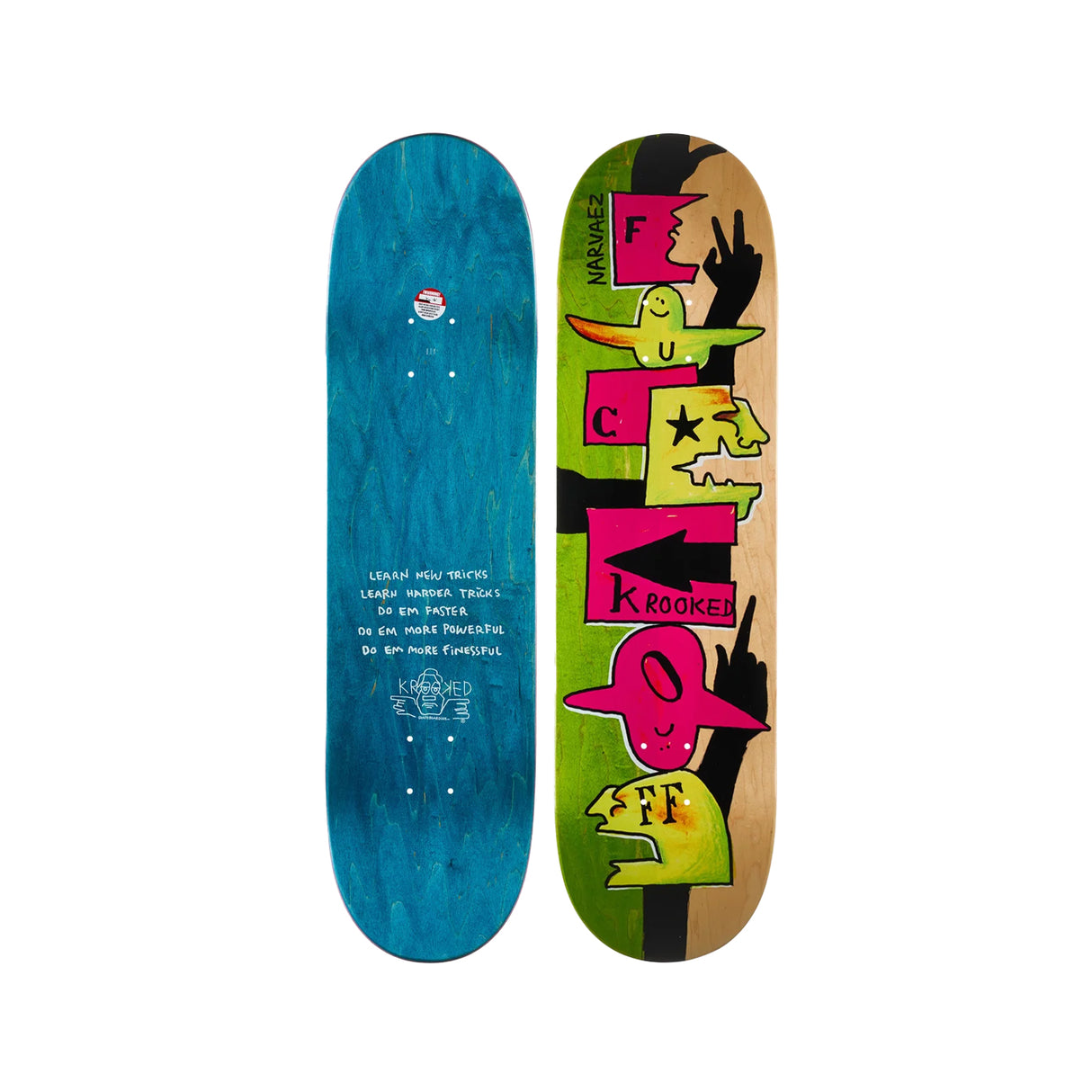 Krooked Narvaez F Off 8.38 x 32.25 Deck w/ Pepper Grip