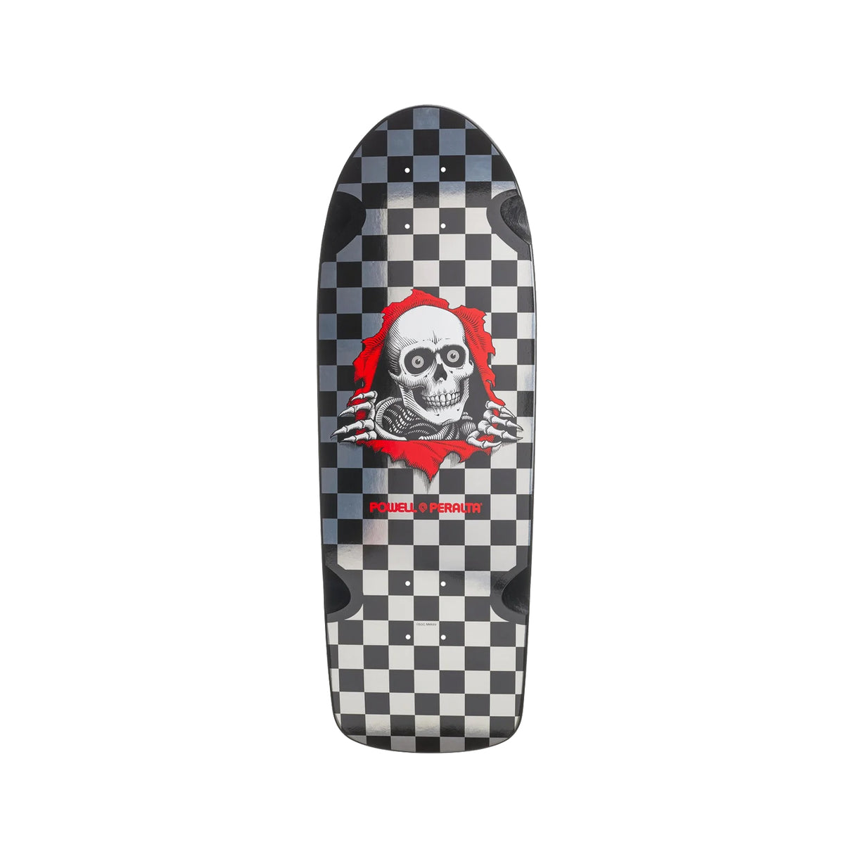 Powell Peralta OG Ripper Reissue Silver Foil 10 x 30 Deck w/ Pepper Grip
