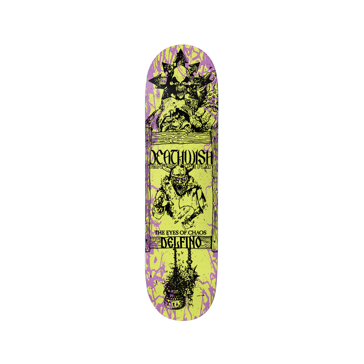 Deathwish Pedro Delfino Chaos 8.25 x 31.5 Deck w/ Pepper Grip