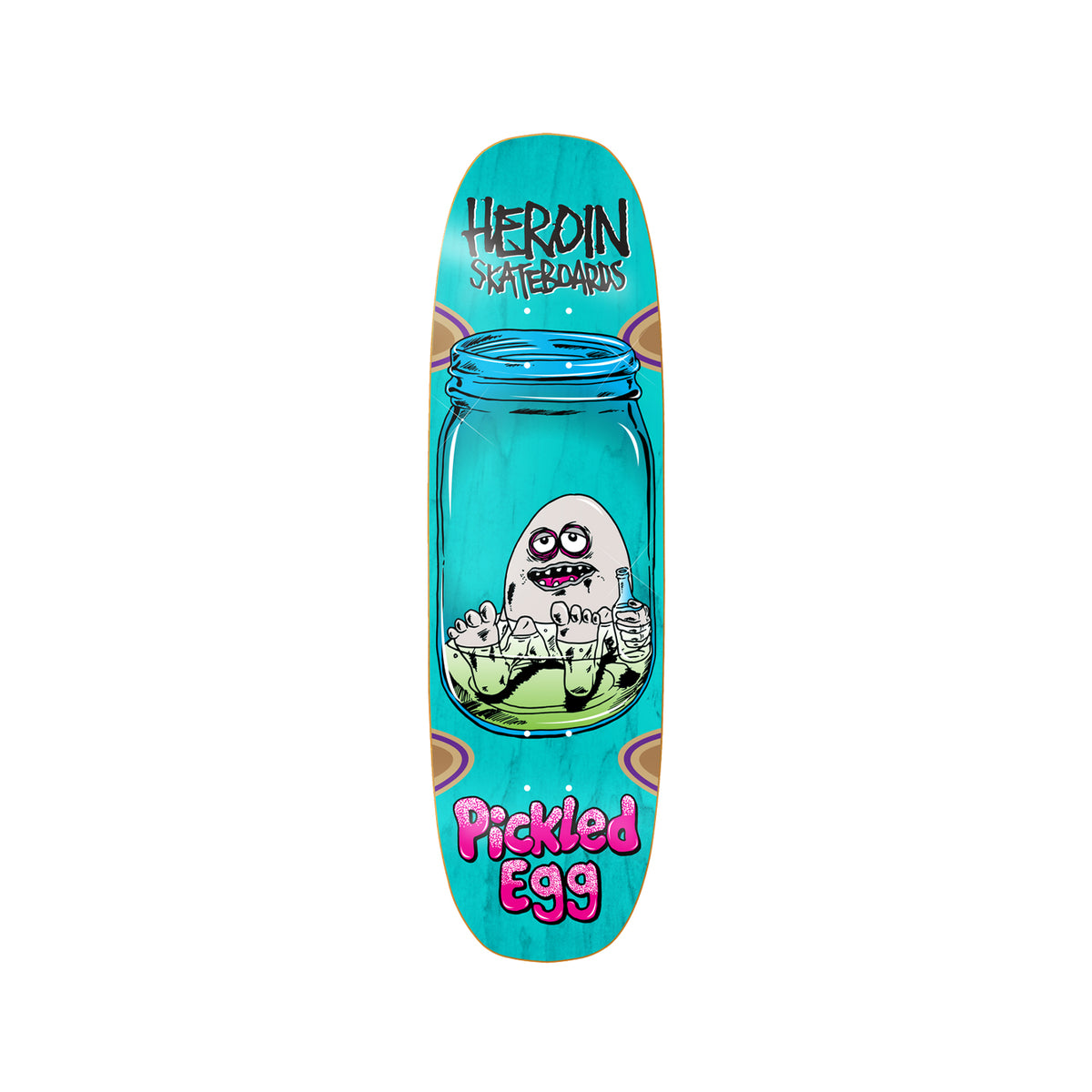 Heroin Pickled Egg 9.0 Deck w/ MOB Grip