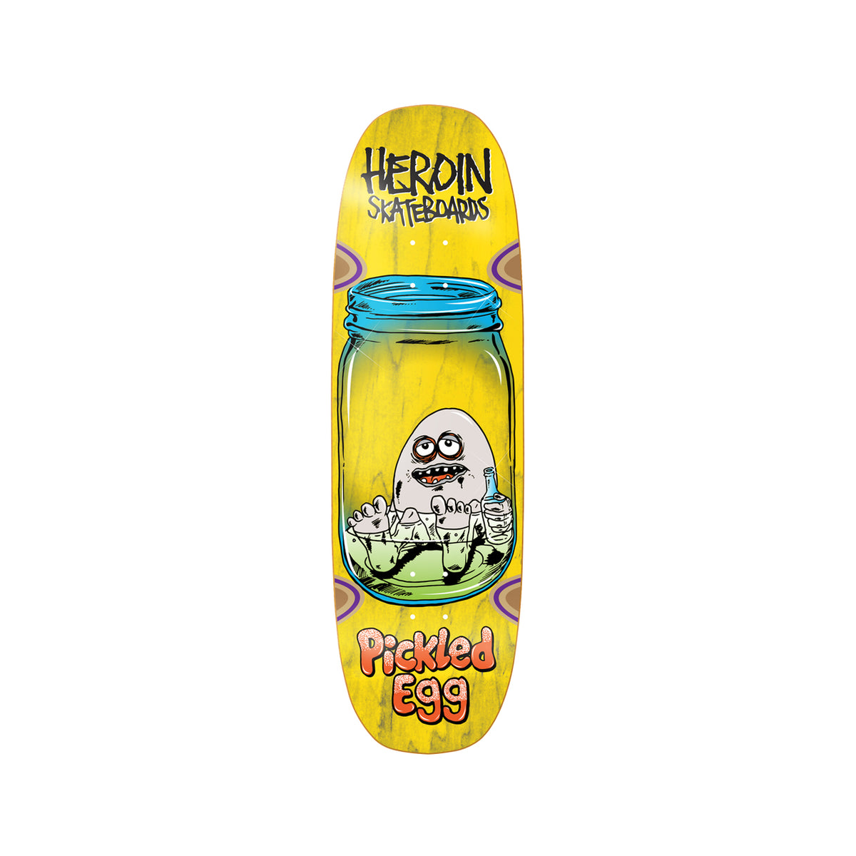 Heroin Pickled Egg 9.38 Deck w/ MOB Grip