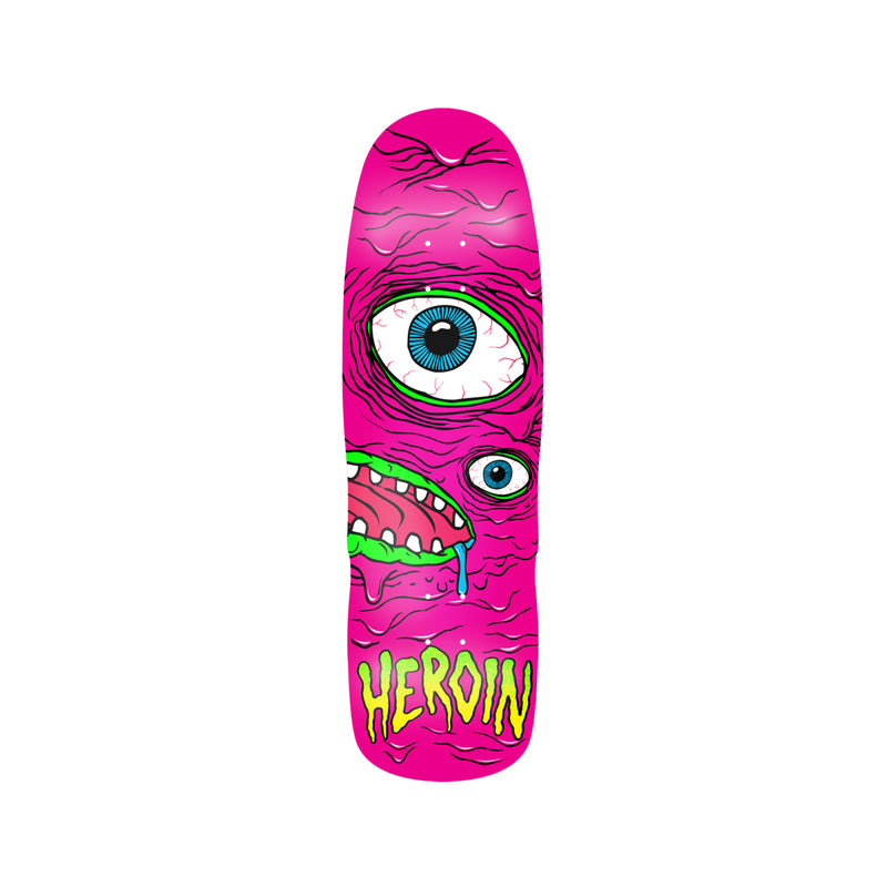 Heroin Skateboards Pink Mutant 9.5 x 32 Deck w/ Pepper Grip