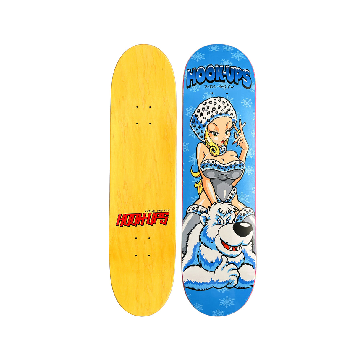 Hook-Ups Polar Girl 8.25 x 32.25 Deck w/ Pepper Grip