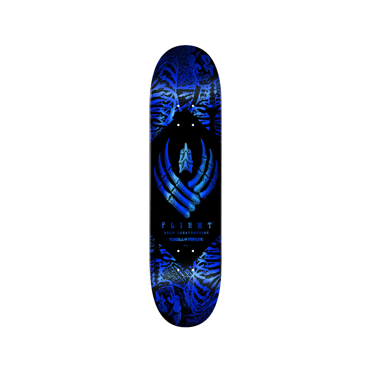 Powell Peralta Skeleton Blue Foil FLIGHT K26 8.75 x 32.33 Deck w/ Pepper Grip