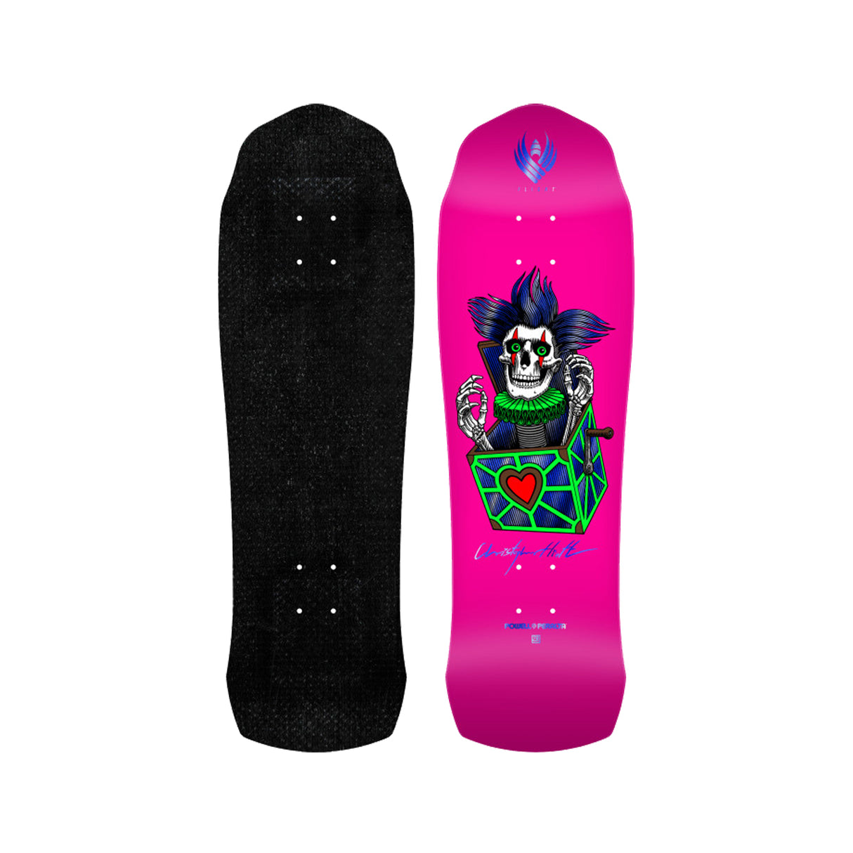 Powell Peralta Pro Chris Hiett Skull FLIGHT™ 9.5 x 31.13 Deck w/ Pepper Grip