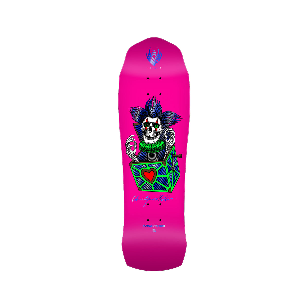 Powell Peralta Pro Chris Hiett Skull FLIGHT 9.5 x 31.13 Deck w/ Pepper Grip