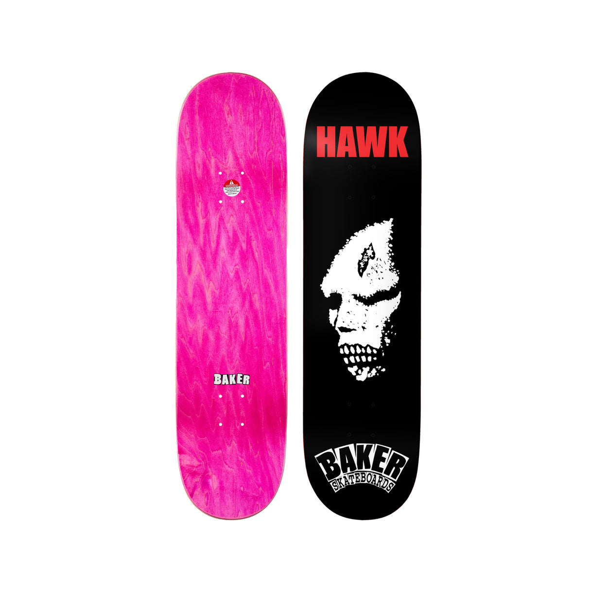 BAKER Riley Hawk Craters Of The Skull 8.38 x 32.25 Deck w/ Pepper Grip