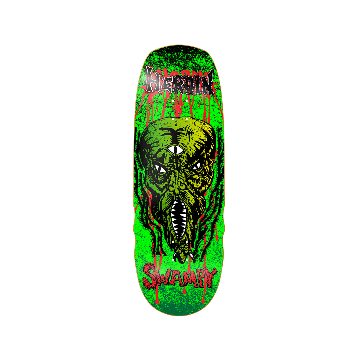 Heroin Swampy KO2 Slime Face 10.6 Deck w/ Pepper Grip