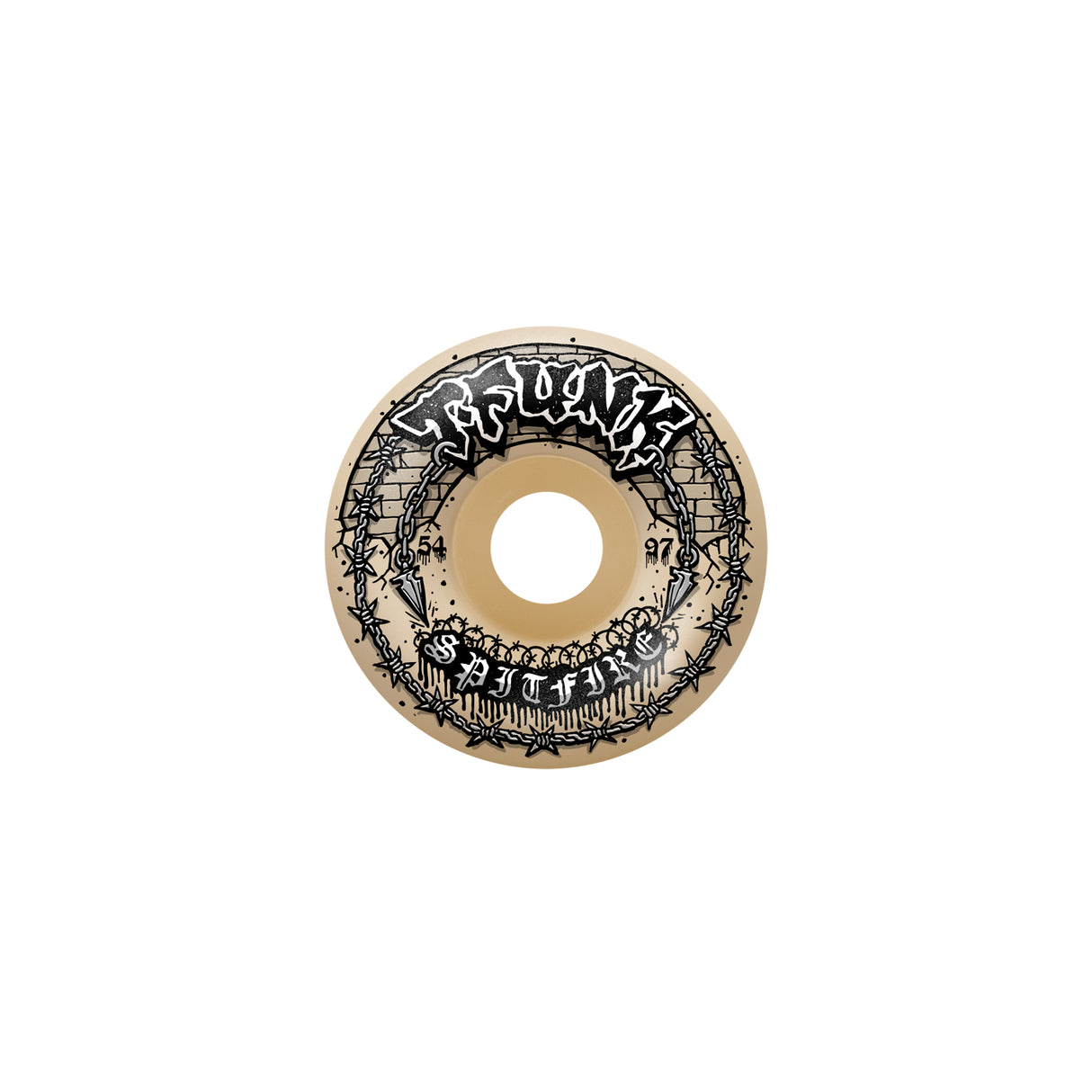 Spitfire T-Funk Raw F4 Radial Full Wheels | 97A