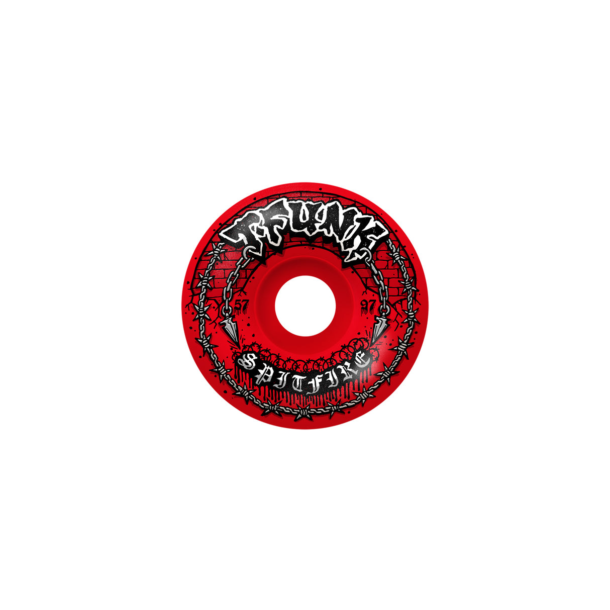 Spitfire T-Funk Raw F4 Radial Full Wheels | 97A