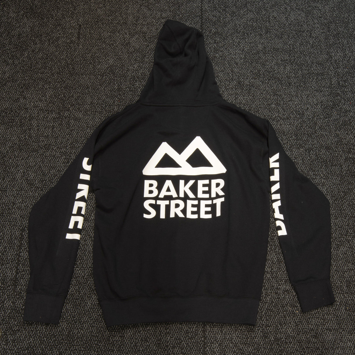 Baker Street Mountain Logo Hoodie | Black