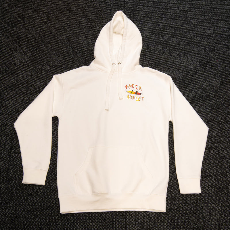 Baker Street x Shred Mango Hoodie | White