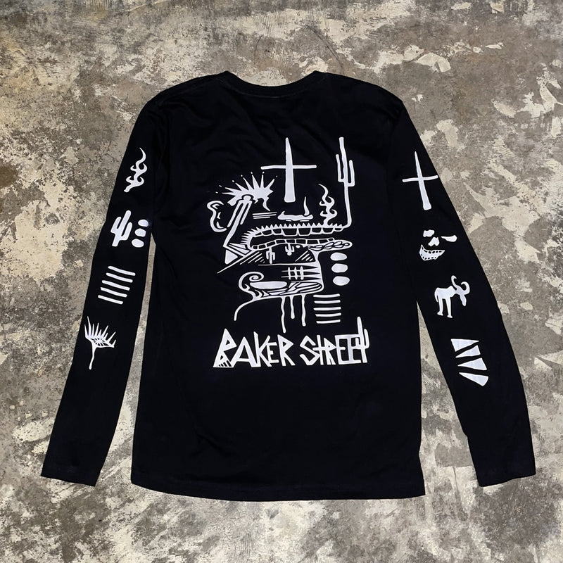 Baker Street x dal0n Long Sleeve Tee | Black