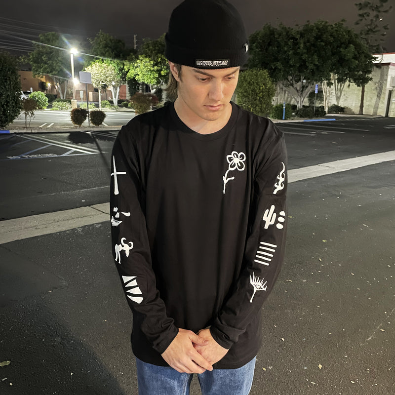 Baker Street x dal0n Long Sleeve Tee | Black