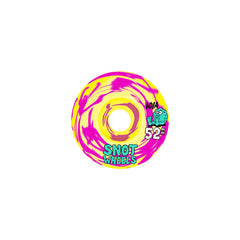 Snot Wheel Co. 52mm Swirls Wheels | Pink/Yellow 101A